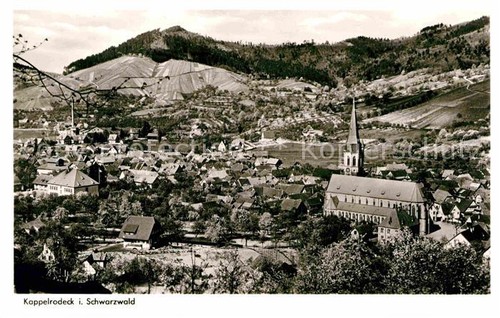 Kappelrodeck church panorama - kappelrodeck,