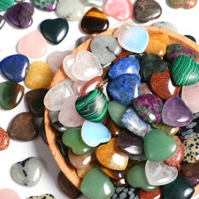 10x Edelstein Heilstein Herz