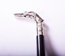 Spazierstock Edler Holz Gehstock Wanderstock mit Griff Hund Stock