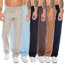 Herren hose leinen optik - leinen,