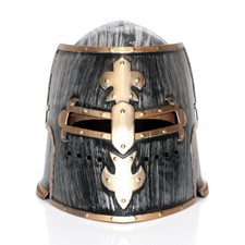 Ritterhelm Deluxe Kinder grau