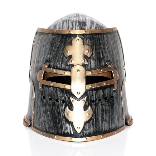 Ritterhelm deluxe kinder grau - ritterhelm,