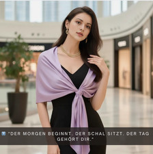 Seidenschal Damen weiß 100%