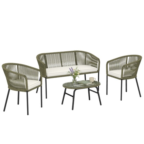 Gartenmöbel set seilgeflecht - gartenmöbel,