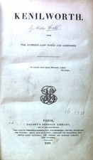 Kenilworth. Collection of ancient and modern british Novels and Romances; Vol. X