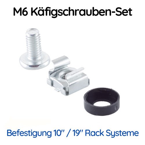 Käfigschrauben montage set - m6,