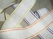 Stickband Leinen 4,5cm breit in div. Farben Restposten Abverkauf!!!