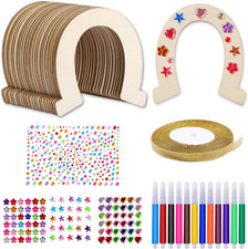 41 Stück Hufeisen Holz zum