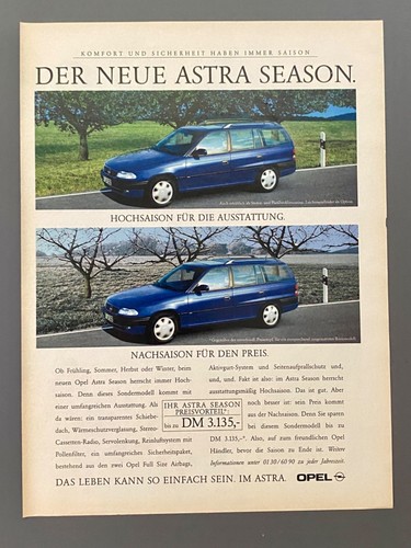 Opel astra season sondermodell - opel,