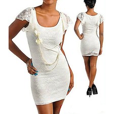 Damen Kleid Minikleid kurz