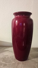Bodenvase Keramik Himbeerrot