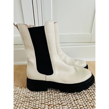 Tamaris Womens Midi Boot Cream