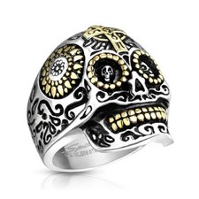 Herrenring Edelstahl Totenkopf