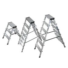 Krause Doppelleiter Stehleiter Dopplo Trittleiter 2x3 - 2x8 Stufen Stufenleiter