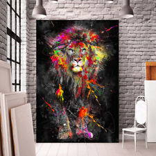 LEINWAND BILD LÖWE ABSTRAKT