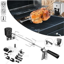 Profi BBQ Rotisserie Grillspieß Drehspieß 137cm Fleischnadel mit Edelstahl Motor