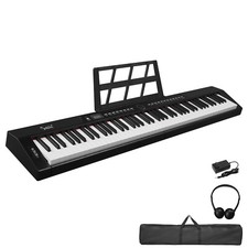 88 Tasten Semi-Gewichtete Keyboard Digitalpiano mit Kopfhörer Pedal Tasche