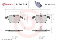 BREMBO Bremsbelagsatz P 36 028