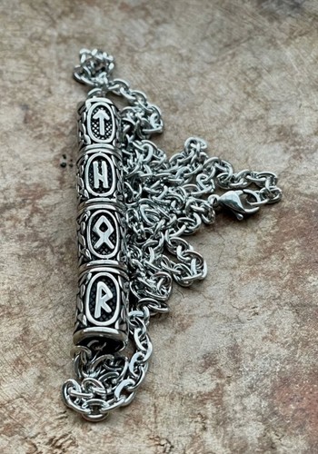 Kette rune bartperle thor - kette,