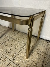 Coachtisch, Beistelltisch, Messing/Glas, Hollywood Regency Stil, 60er, Vintage