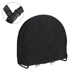 Brennholz Scheitholz Hoop Abdeckung 210D Oxford Stoff verstellbare Schnallen leichter Zugang Reißverschluss
