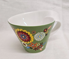Villeroy und Boch New Wave Samba grün Cafe au Lait Tasse Jumbotasse Kaffeetasse