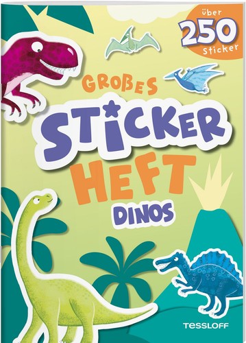 Großes stickerheft dinos - großes, mit