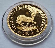 2 RAND / SPRINGBOCK / AFRIKA / KRÜGERRAND 1980 -  PROOF - GOLDMÜNZE - GOLDBARREN