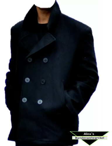 Navy pea coat - pea, tuch