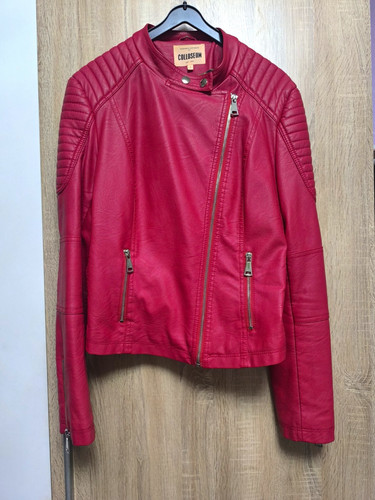 Colloseum damen bikerjacke - damen-bikerjacke, rot