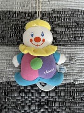 Vintage Spieluhr Chicco Clown bunt 20cm RARITÄT Guten Abend gute Nacht ? Neuw.