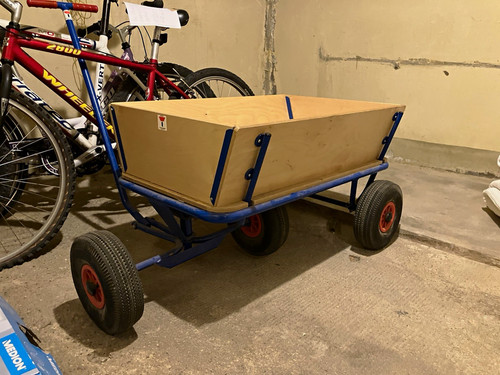 Bollerwagen mit holzbox - mit,