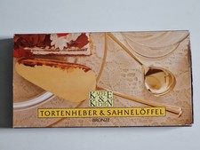 Kaffee & Kuchen - Tortenheber & Sahnelöffel Bronze in Original Verpackung