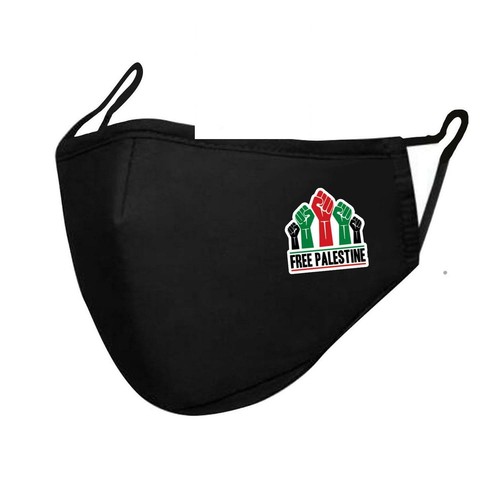 Free palestine printed mask - printed,