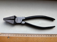 Glasbrechzange 203 mm Fa. Schauch Silberschnitt Solingen Zange 24 mm breit Neu