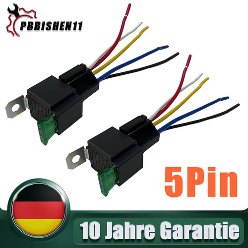 Kfz relais 5pin 12v - 2x, 30a