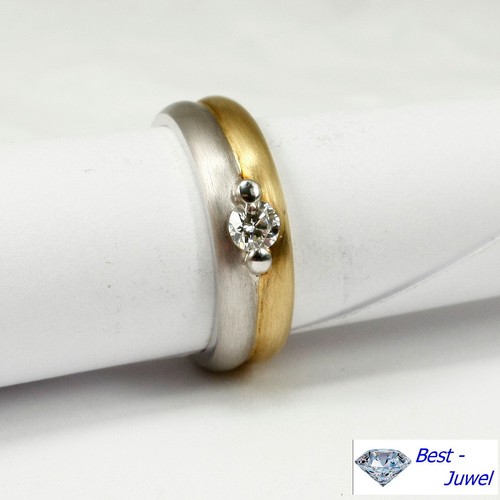 Ring gold und weissgold - gold, mit