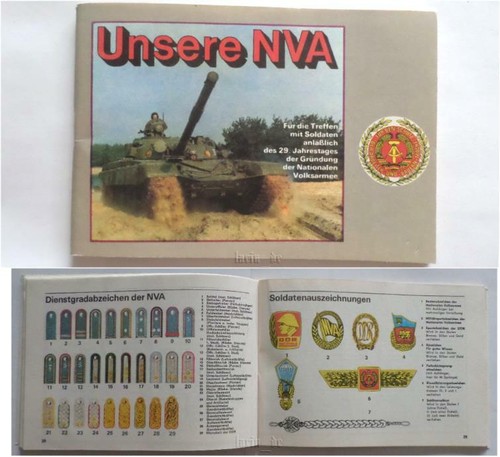 Ddr nva heft schulterstücke - ddr,