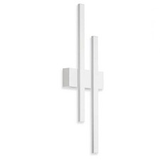 Telefunken LED Außenleuchte Wandlampe Weiß IP44 2 x 4W 780lm Neutralweiß 4000K