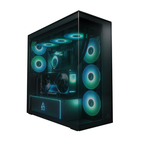 Arctic xtender black - black, e-atx