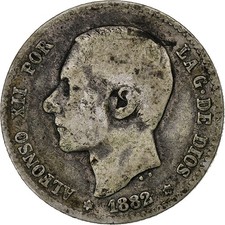 Spanien, Alfonso XII, Peseta