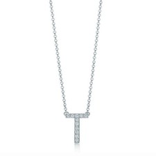 Authentic  Vintage Tiffany & Co. Platin Diamonds Necklace Collier PT950