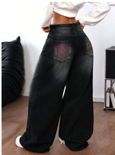 Damen Baggy Jeans Y2K schwarz