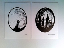 Märchen, Aschenputtel, Brüderchen und Schwesterchen, Scherenschnitt, Schattenbil