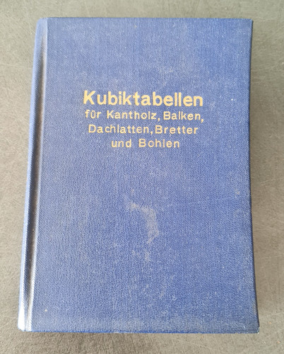Buch kubiktabellen für - ,