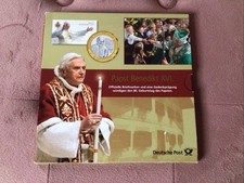 Papst Benedikt DP Vatikan Numisbrief mit Medaille Schuber 2007 zum 80 Geburtstag