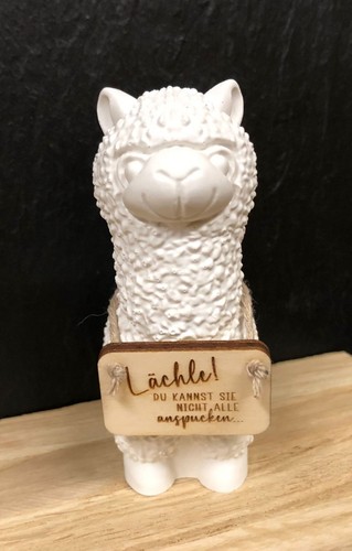 Deko figur lama alpaka - deko,