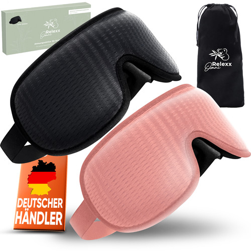 Schlafmaske schlafbrille 2er - schlafmaske,