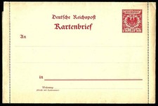 DEUTSCHES REICH, KARTENBRIEF