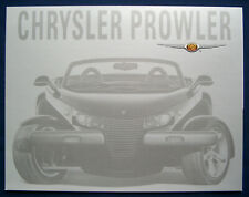 Prospekt brochure 2001 Chrysler Prowler (USA)